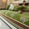 1Pcs Oriental Style Sofa Cover Thick Chenille Fabric Non-Slip Straight Row Seat Cushion Durable Furniture Protector