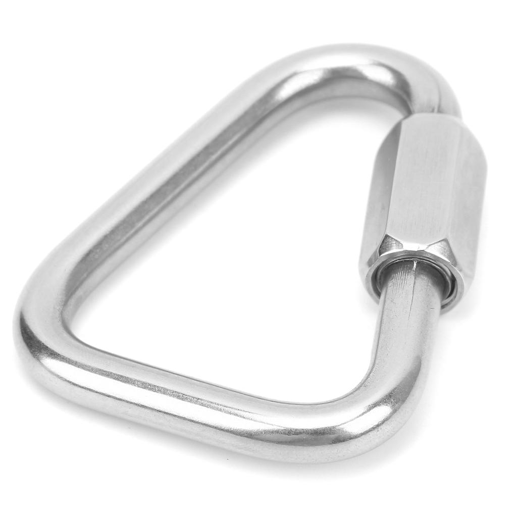 Triangular Quick Link Stainless Steel Triangular Quick Screw Lock Carabiner for Mountaineering