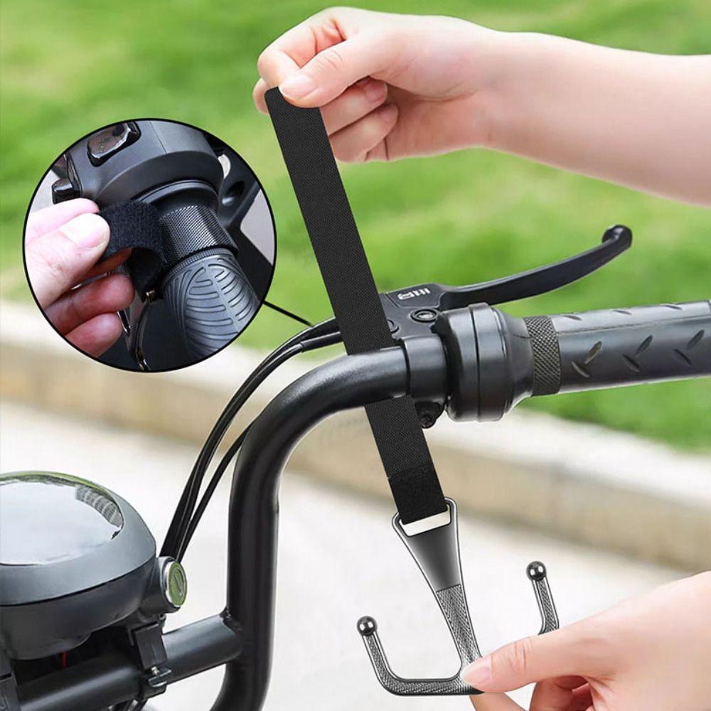 

Strong Load-bearing Capacity Motorcycle Organizer Metal Handlebar Hook Bicycles білий