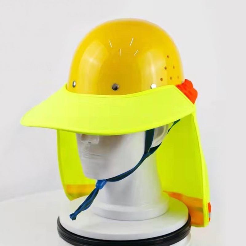 Reflekterande Mesh Reflekterande Keps Andningsbar Anti-Uv Strandhatt Nackskyddssjal Universell Solskyddshatt Säkerhetshjälmar