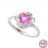 Sailor Moon 925 Silver Tsukino Usagi Ruby Women Ring Anime Fans Cosplay Jewelry for Proposing Marriage Gift