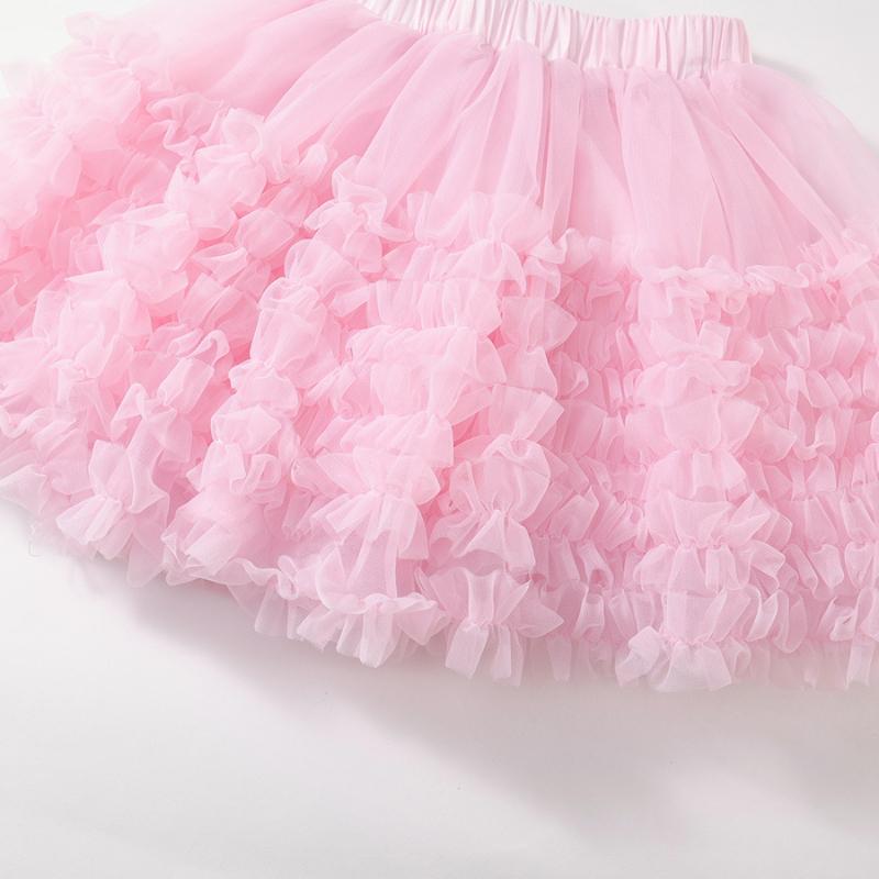 Mädchen Mesh TUTU Rock 2025 Sommer neu Kinder süße Prinzessin flauschiger Kuchenrock