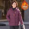 Winter-Baumwolljacke für Mama: Warmer Mantel im neuen Stil für mittlere und ältere Menschen - Stilvoll, Verdickt, Mit Fleece gefüttert
