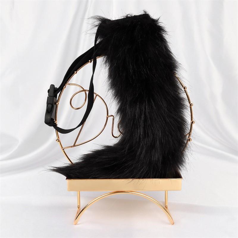 Plush Fox Tail Cosplay Prop Anime Costume Party Adult Roleplay Accessory