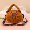 Animal Cartoon Capybara Crossbody Bag Plush Capybara Cartoon Shoulder Bag  Female Lady Girl