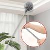 Retractable Extendable Spider Web Duster Medium Stiff Bristles Household Cleaning Tool for Corner Window Ceiling Cobweb