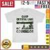 Camp Crystal Lake Counselor Halloween Humorous Green Vintage T Shirt Men Women