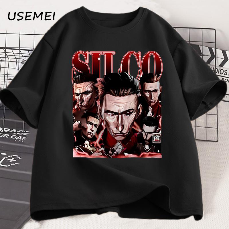 Silco Arcane Temné a výrazné tričko Ležérní bavlněné tričko s krátkým rukávem Potisk Unsex Kulatý výstřih Pánské oblečení Pánské tričko