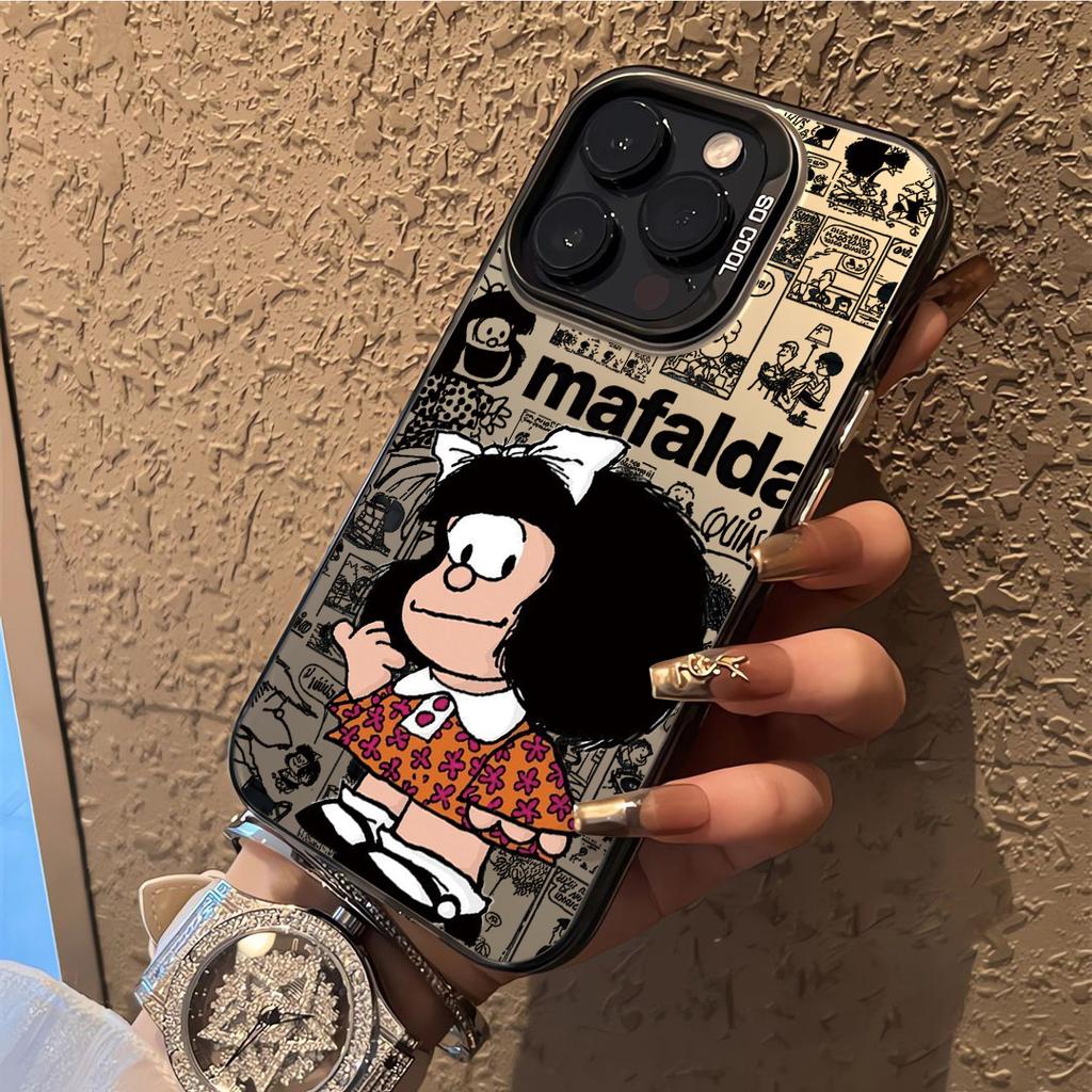 Cute Mafalda Cartoon Hot Phone Case For IPhone 17 16e 16 15 14 13 12 11 Mini Pro Max X XR XSMAX 8 7 Air Plus Matte Back Cover
