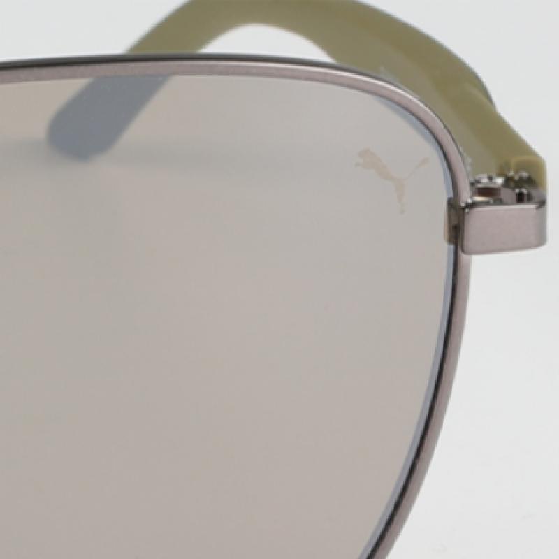 Puma Gafas de sol Puma Galleria Pu0321s 003 Cuadradas de Metal para Hombre y Mujer