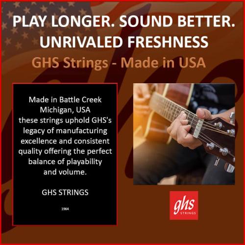 Ghs Phosphor Bronze Acoustic Guitar Strings, Light, 12-54, S325