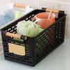 Plastic Storage Basket Multifunctional Portable Hollow Desktop Storage Baskets with Handle for