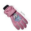Gants de Ski pour Enfants Hiver Imperméables Motif Dessin Animé Mignon Gants de Neige Chauds pour Garçons Filles Enfants 5-10 Ans