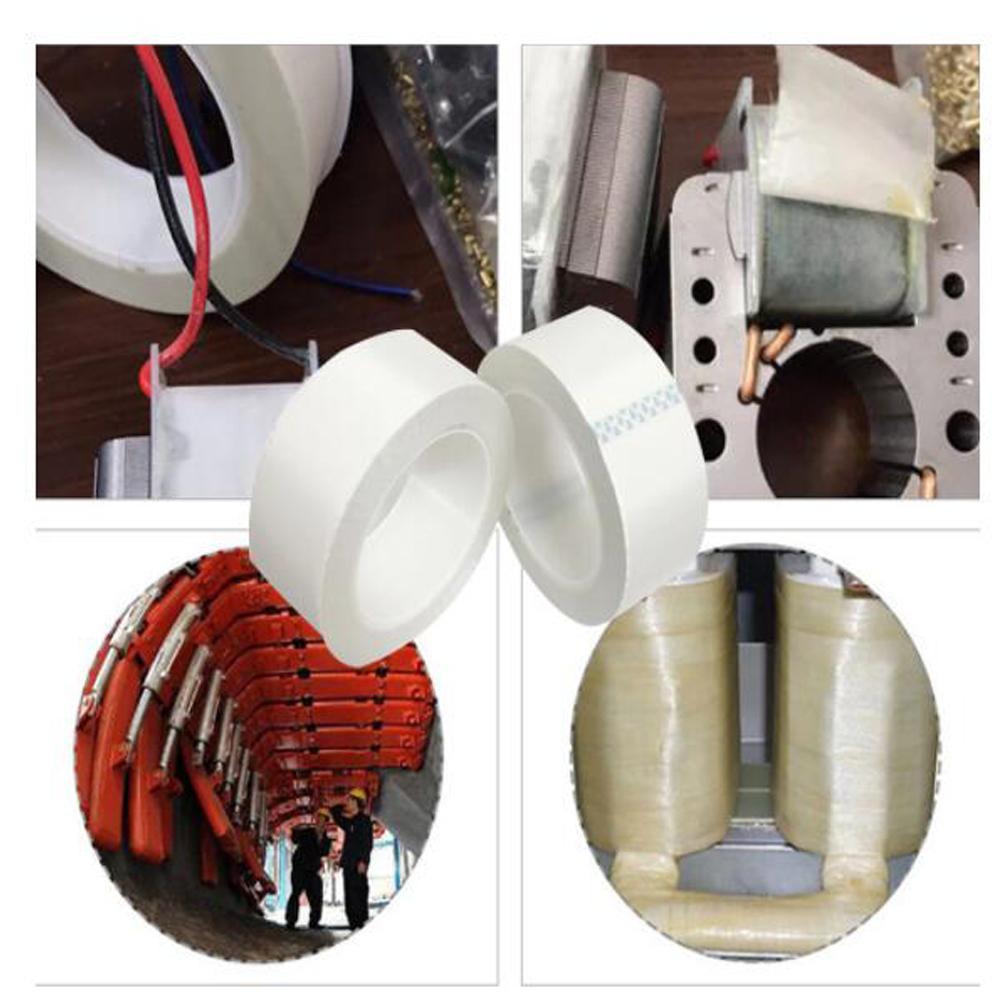 White Fiberglass Glass Cloth Insulation Tape 69 Electric Tape High Temperature Tape With Silicone Adhesive Premium Grade