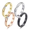 Engagement Ring for Women Stainless Steel Silver Color Gold Color Finger Girl Gift US Size 5 6 7 8 9 10