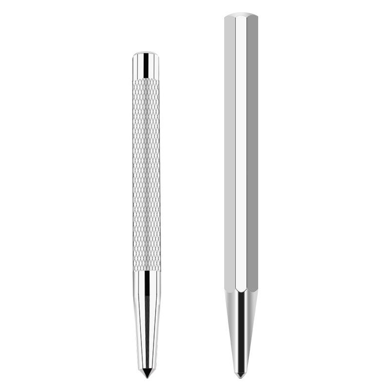 Pro-Grade Centering & Rounding Punch with Alloy Chisel Head for Machinists and Drilling