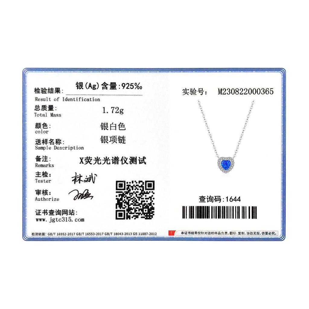 MODIAN Echte 925 Sterling Silber Exquisite Blaue Opal Herz Anhänger Halskette Für Frauen Edlen Schmuck Romantische Jahrestag Geschenke