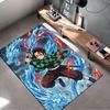 Anime Warrior with Fire Dragon suitable as a non-slip mat for the living room or bedroom sofa