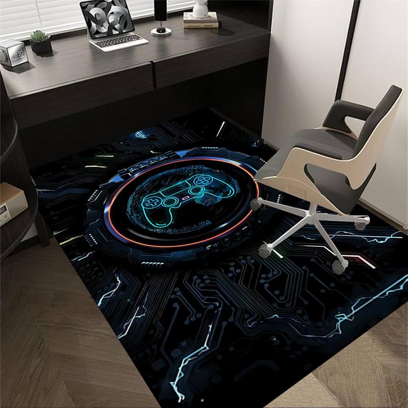 1PC gamepad circuit-board Carpet Office Rug Mat Home Decor Area Carpet Festival Gift Office desk chair carpet Longlasting Material