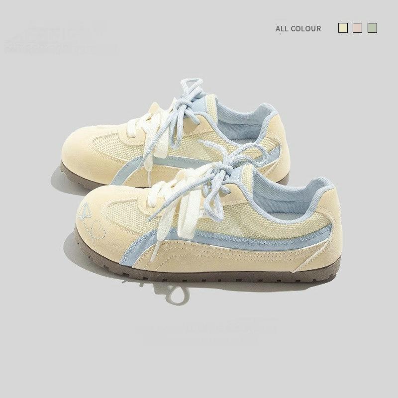 

Fashion 2025 High Quality Ladies Shoes Lace-up Women s Vulcanize Shoes Fashion Color Matching Mesh Casual Light Breathable Sneakers 40