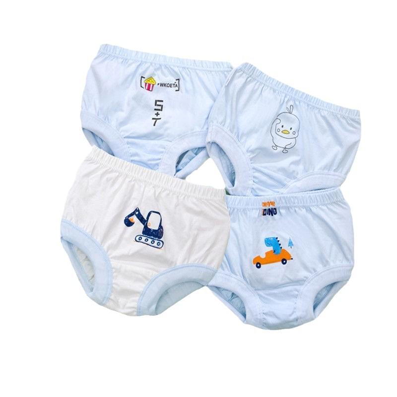 Pure Cotton Cartoon Print Baby Underwear - No Wedgie, Class A Triangle Diaper Cover