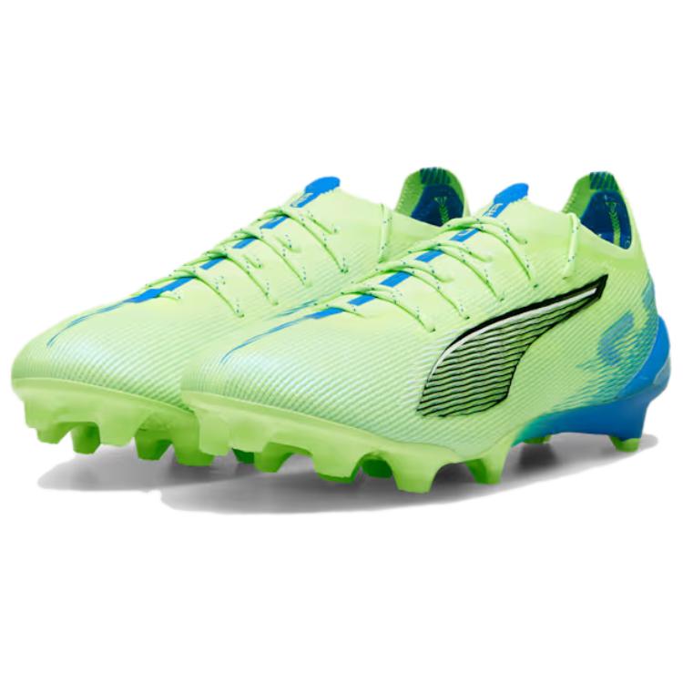 Puma Ultra 5 Ultimate FG Lights Out Pack Unisex Sneakers Green Fizzy-Apple White 107683-03