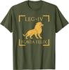 Legio IV Flavia Felix Lion Emblem Roman Legion T-Shirt Short Sleeve Casual 100% Cotton Shirt