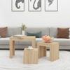 Vidaxl Nesting Tables, 3 Pcs, Sonoma Oak
