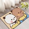 kawaii cartoon art bear d-dudu b-bubu small carpet Rug Carpet Home Decor Bedroom Mat Hallway Balcony Entrance Doormat Decoration