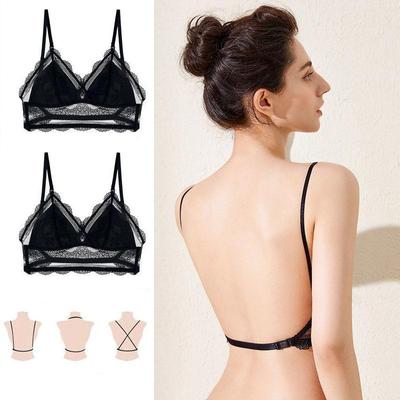 1 Pcs Women’s Lace Sexy Bra Wire Free Lingerie Hollow Out Bra Seamless Breathable Comfortable Intimate Underwear Top YSX