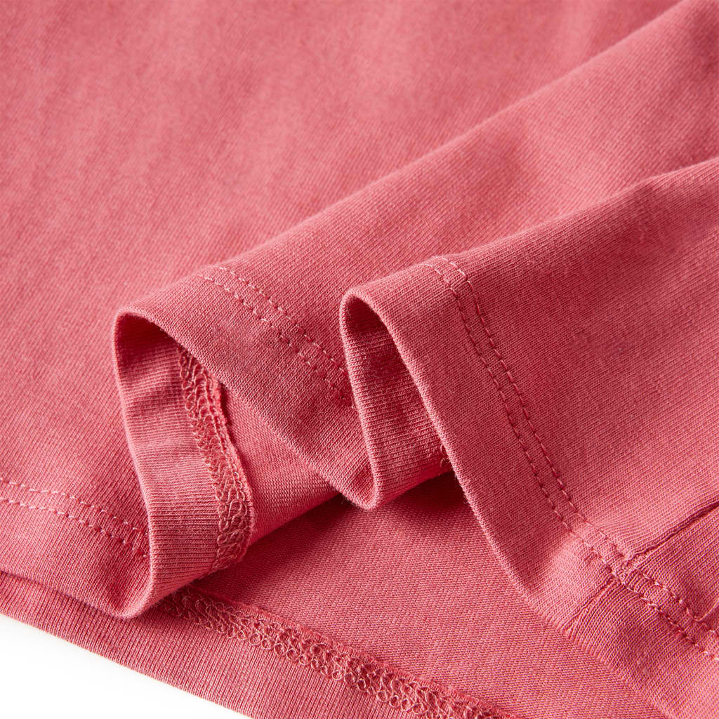 Kids Long Sleeve T Shirt Light Pink Size 104