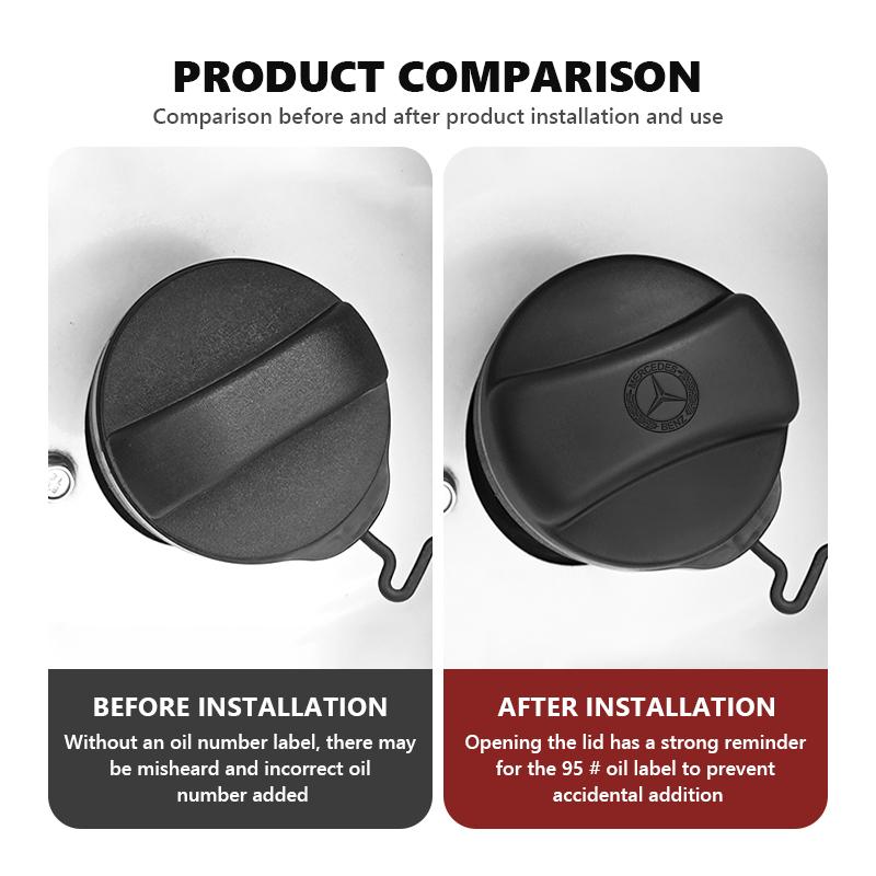 AABGX1 Car Silicone Fuel Tank Gas Cap Cover Protective Accessories For Benz AMG W213 W124 W108 W126 Exclusive W204 W222 W205 W203