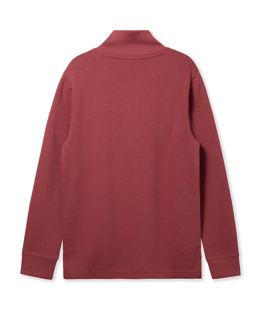 USPOLOASSN French Rib Half Neck_Burgundy