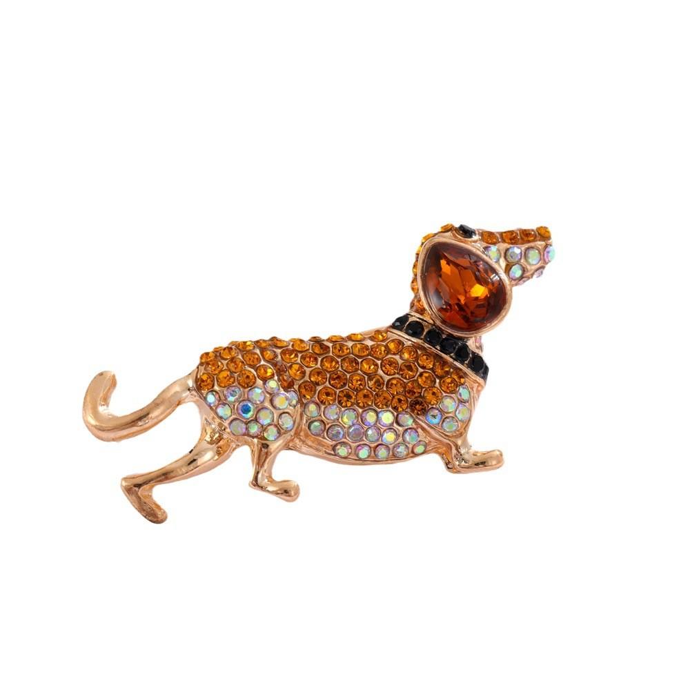 Animal Pet Dog Brooch Zinc Alloy Elegant Jewelry For Men And Women