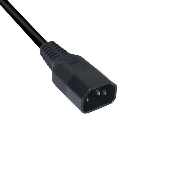 WAYTEX 37320 Bandeau Alu 9 Prises 19'' Cordon 1.80m Avec Fiche C14 Fixations Orientables