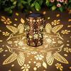 Hummingbird Solar Lanterns Outdoor Waterproof: Mothers Day Gifts for Women Mom Grandma - Decorative Hanging Metal Lanterns for Patio Yard Pathway