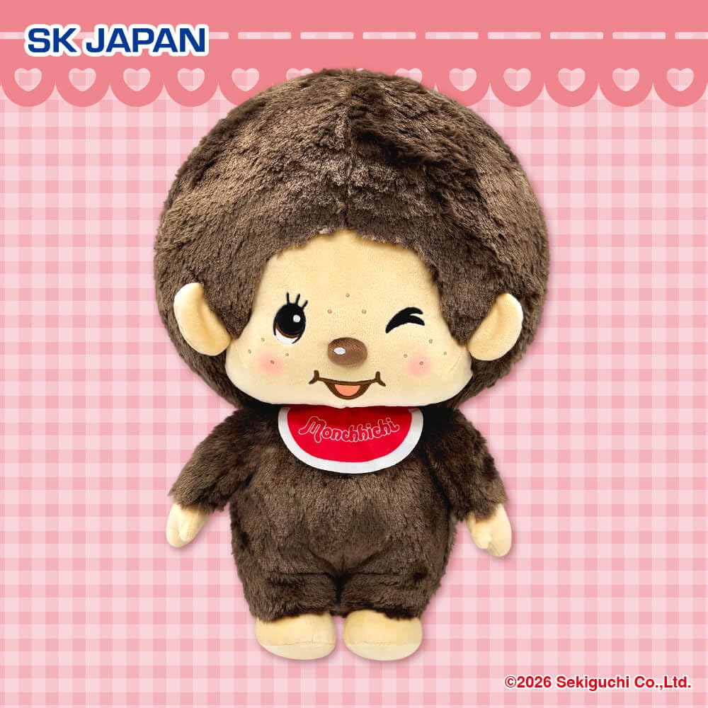 Monchhichi Plush Toy, Super BIG 2, Large, L Size, Extra Large, Giant, Approximately 50cm