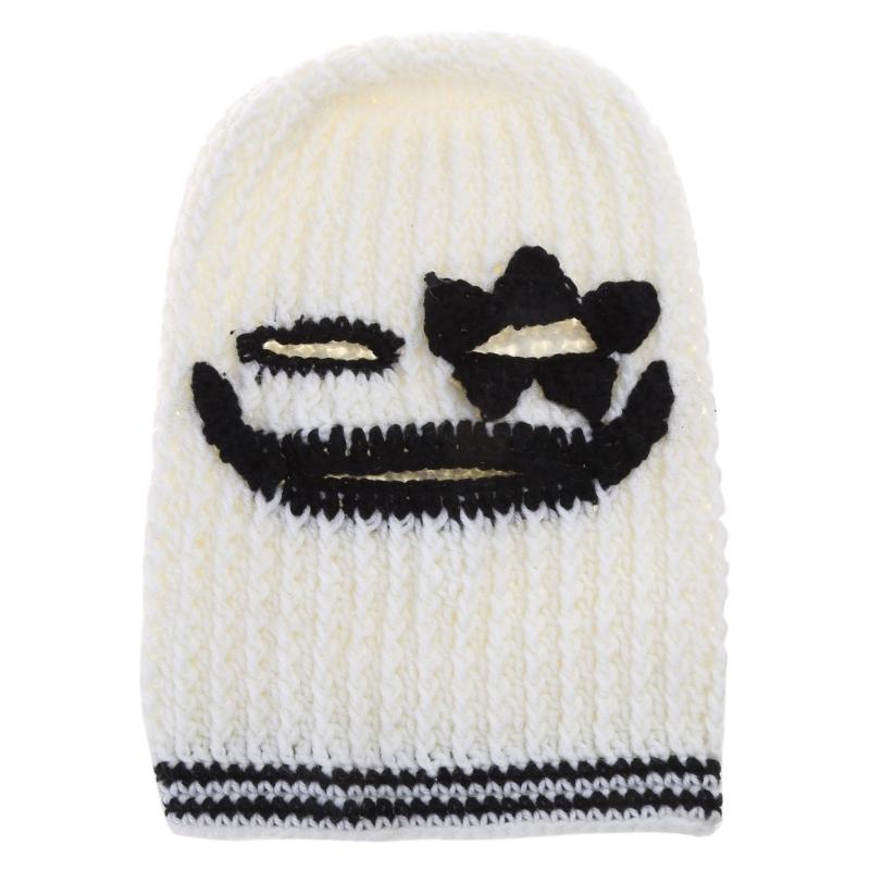 Handwoven Balaclava Hat for Men Women 3-Hole Fullface Cover Beanie Hat Balaclava Cap Fall Winter Warm Mask Hat Ski Hat