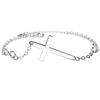925 Silver Cross Bracelet: Elegant Unisex Fashion