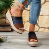 Fashion Designer Slippers for Women Summer Open Toe Beach Slippers Fashion Wedge Platform Sandalias High Quality Casual Leather Slippers
