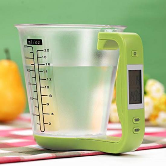 Arinda Kitchen Measuring Cup Scale LCD Digital Display for Baking Tea Weighting Coffee