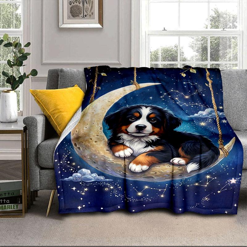 Bernese Mountain Dog Stars Blanket Flannel Blanket Throw Blanket Sofa Cover Blanket Soft Premium Blanket Picnic Blanket Tv Blanket Gifts
