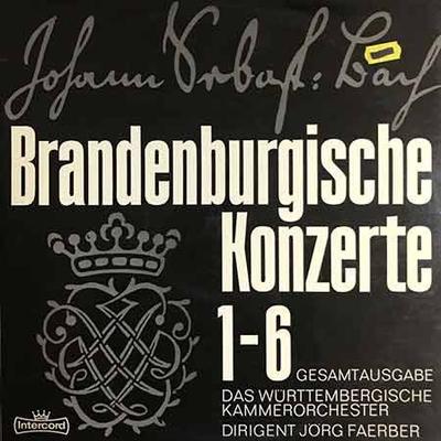 LP-Schallplatte JOHANN SEBASTIAN BACH WRTTEMBERG Die Brandenburgischen Konzerte 16 299032 Intercord Deutschland Klassik Gebraucht
