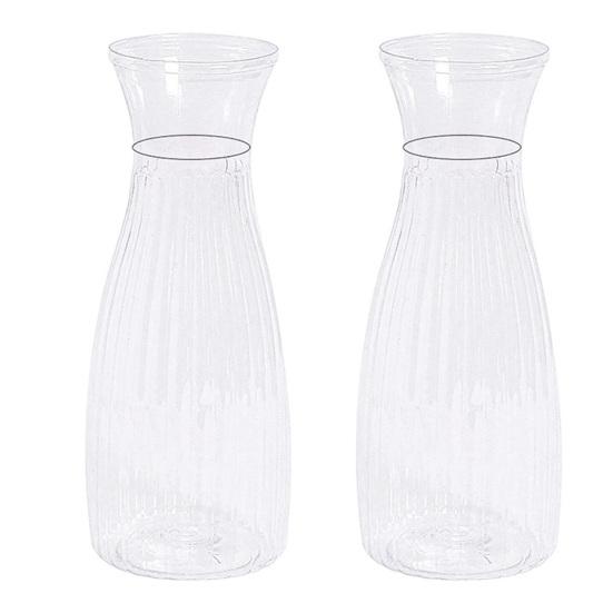 Clear Bud Vase Plastic Modern Flower Transparent Vase Vase 2pcs