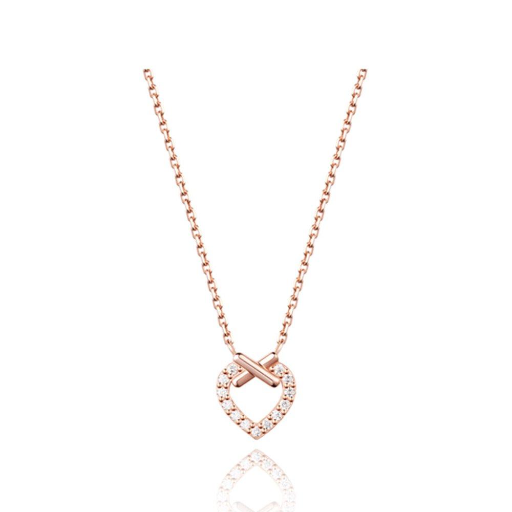 [Stonehenge]] Xoxo Silver Heart Necklace Sa24A91F