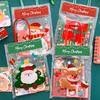 4pcs Christmas Stationery Gift Stationery Set with Handbag Students Rewards Coil Notebook Gel Pen Pendant Sticky Notes/Bookmarks