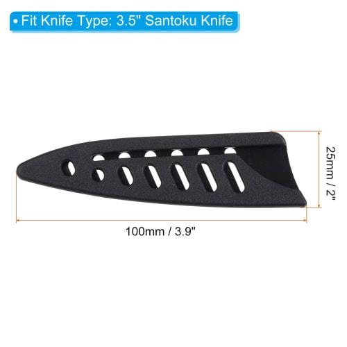 PATIKIL PP Knife Edge Guard, Knife Sheath, Knife Cover for 8.9cm Paring Knife, Pack of 2, Portable Kitchen Accessories, Black
