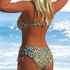 European and American New Split Swimsuit Female Sexy Hot Girls Bikini Two-piece Set Suspender Backless Slim, Swimsuit
