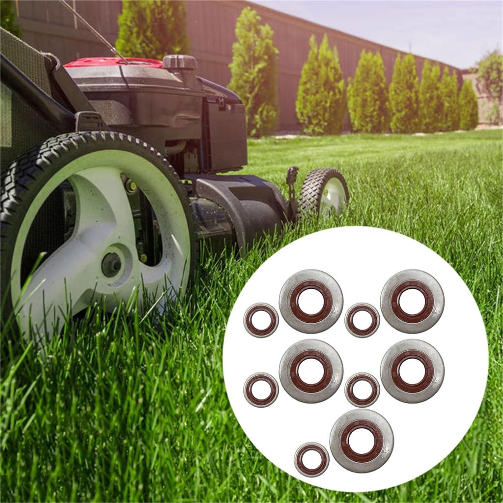 10Pcs Small Crankshaft Oil Seal Sealing Cylinder Crankcase Gasket Kit For MS381 MS382 MS380 Chainsaw Garden Tools