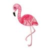 Elegant Red Ostrich Embroidery Patches for Clothing Parches Fabric Sticker Iron On Sewing Patch Craf
